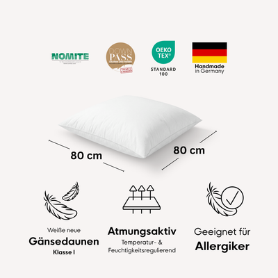 Daunen-3-Kammer-Kopfkissen