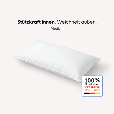 Daunen-3-Kammer-Kopfkissen