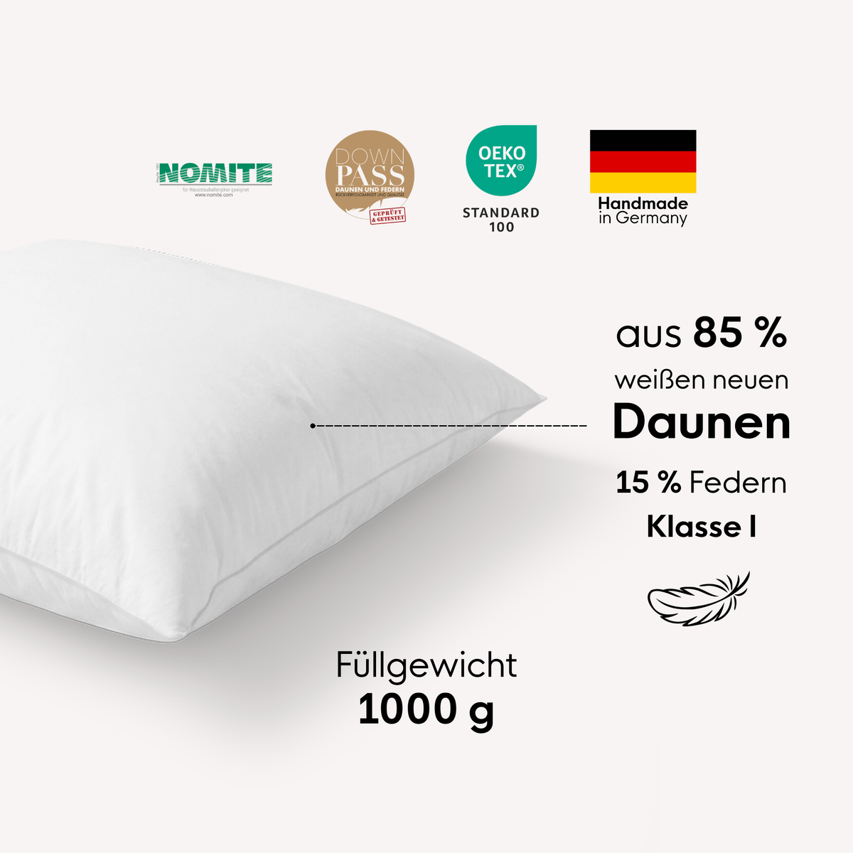 Daunenkissen