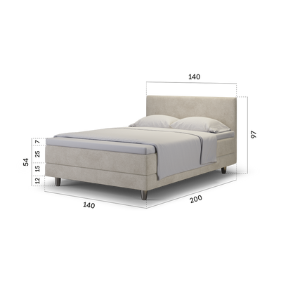 enjoy. neo | Boxspringbett classic beige