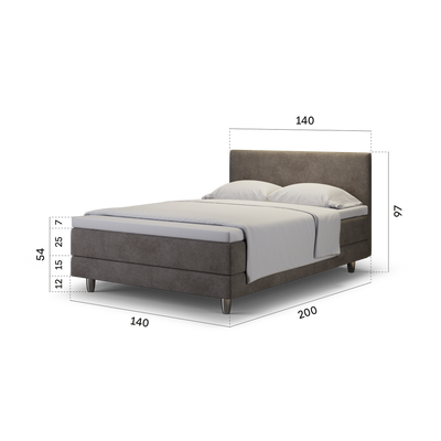 enjoy. neo | Boxspringbett classic braun