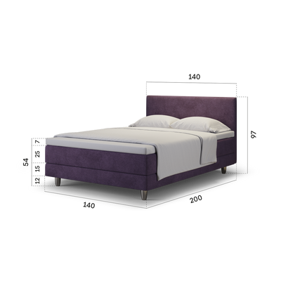 enjoy. neo | Boxspringbett classic lila