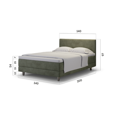 enjoy. neo | Boxspringbett classic olive