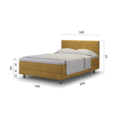 enjoy. neo | Boxspringbett classic senf