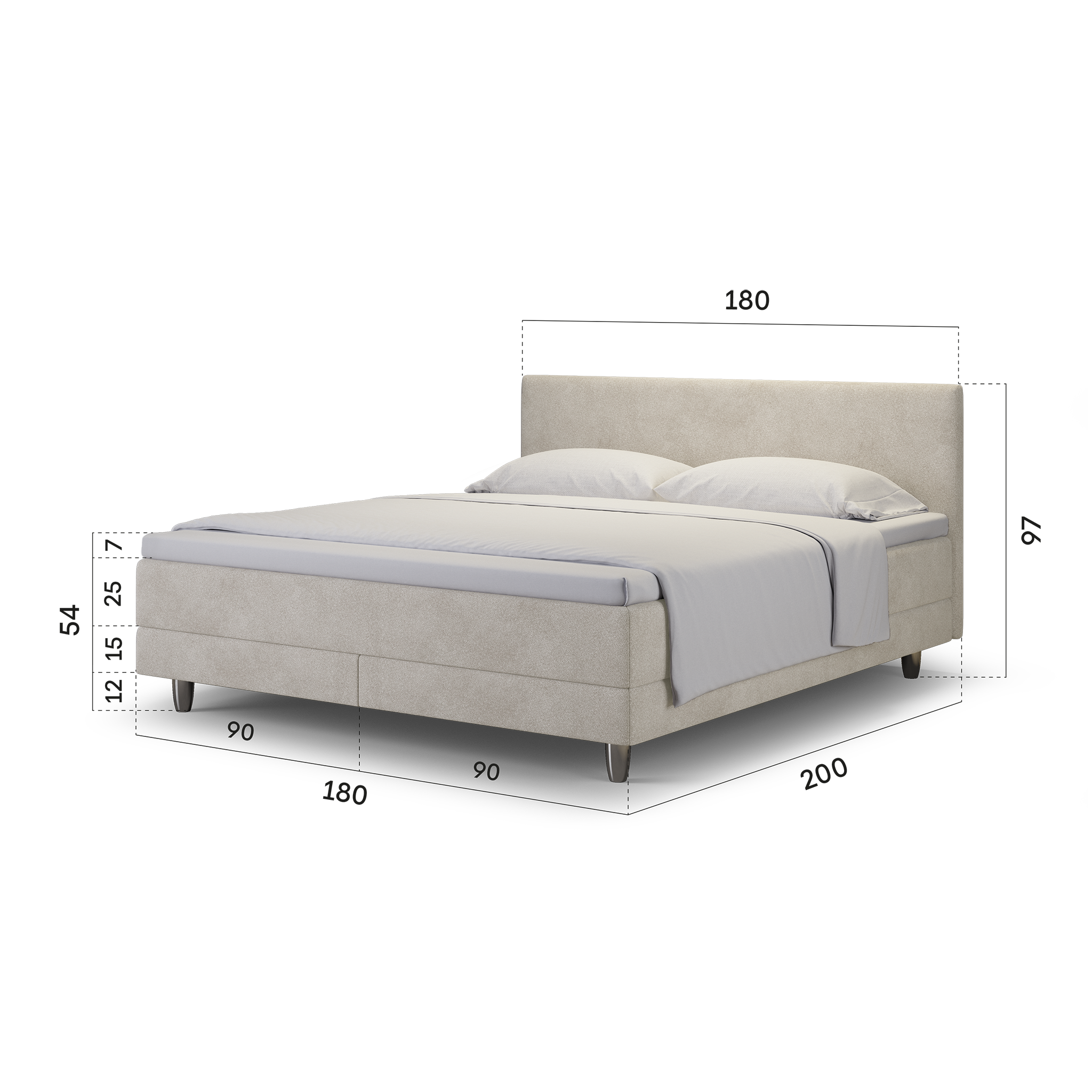 enjoy. neo | Boxspringbett classic beige