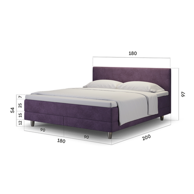 enjoy. neo | Boxspringbett classic lila