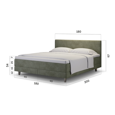 enjoy. neo | Boxspringbett classic olive