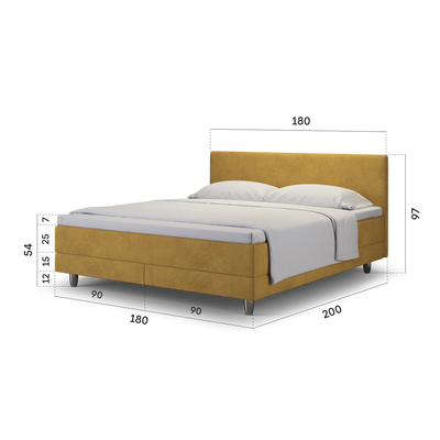 enjoy. neo | Boxspringbett classic senf