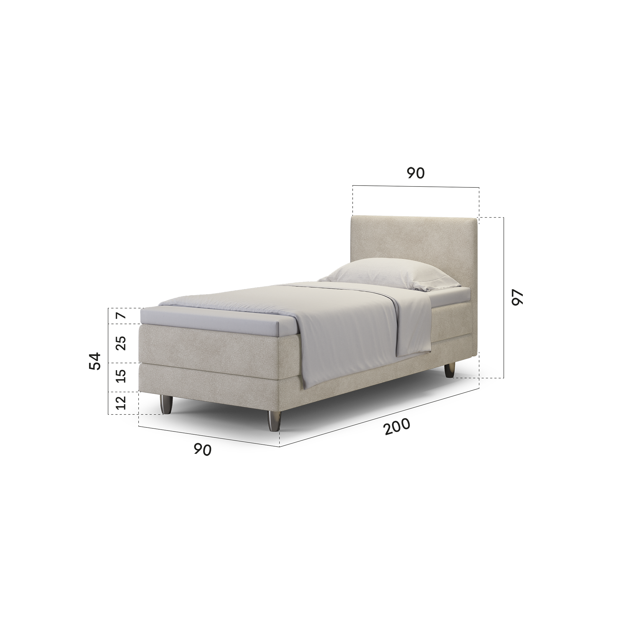 enjoy. neo | Boxspringbett classic beige