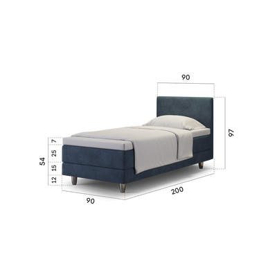 enjoy. neo | Boxspringbett classic blau