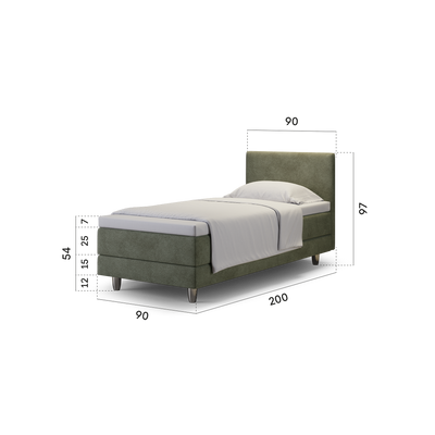 enjoy. neo | Boxspringbett classic olive