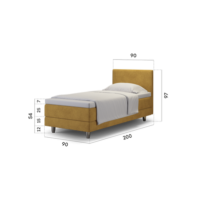 enjoy. neo | Boxspringbett classic senf