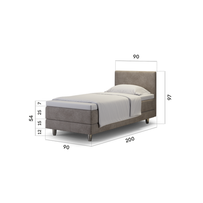enjoy. neo | Boxspringbett classic taupe