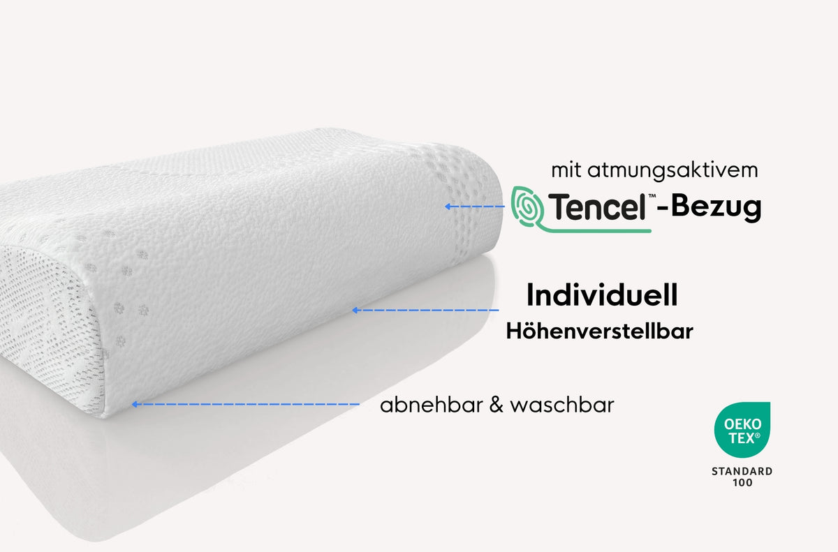 Nackenstützkissen – höhenverstellbar & ergonomisch