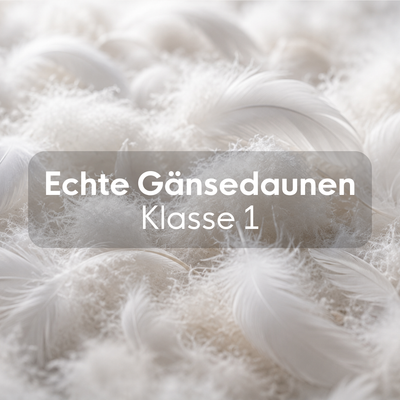 Baby-Daunen-Flachkissen mit U-Naht - 80 x 80 cm