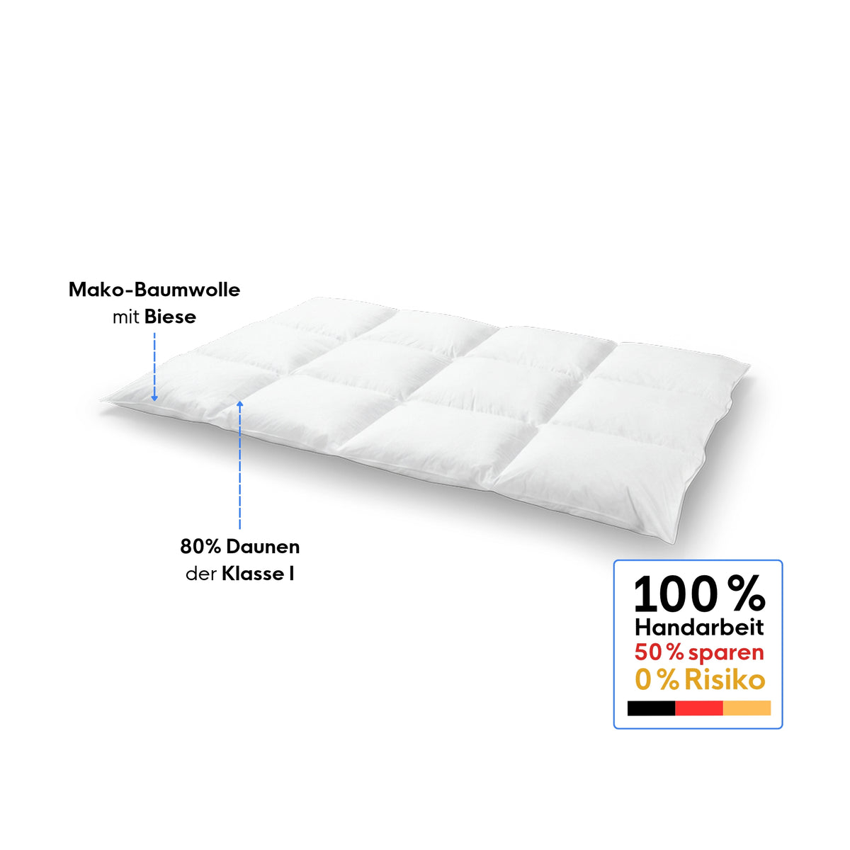 Kinder-Daunendecke - 100 x 135 cm