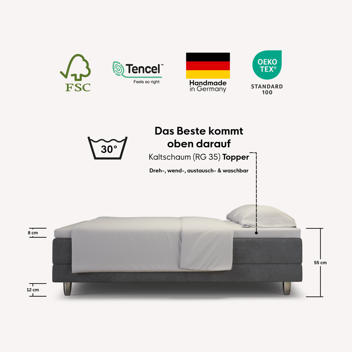enjoy neo Boxspringbett Dachschräge