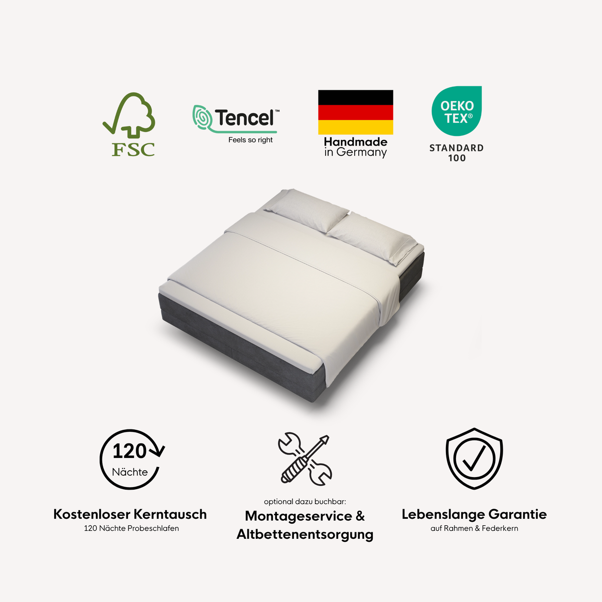 enjoy neo Boxspringbett Dachschräge