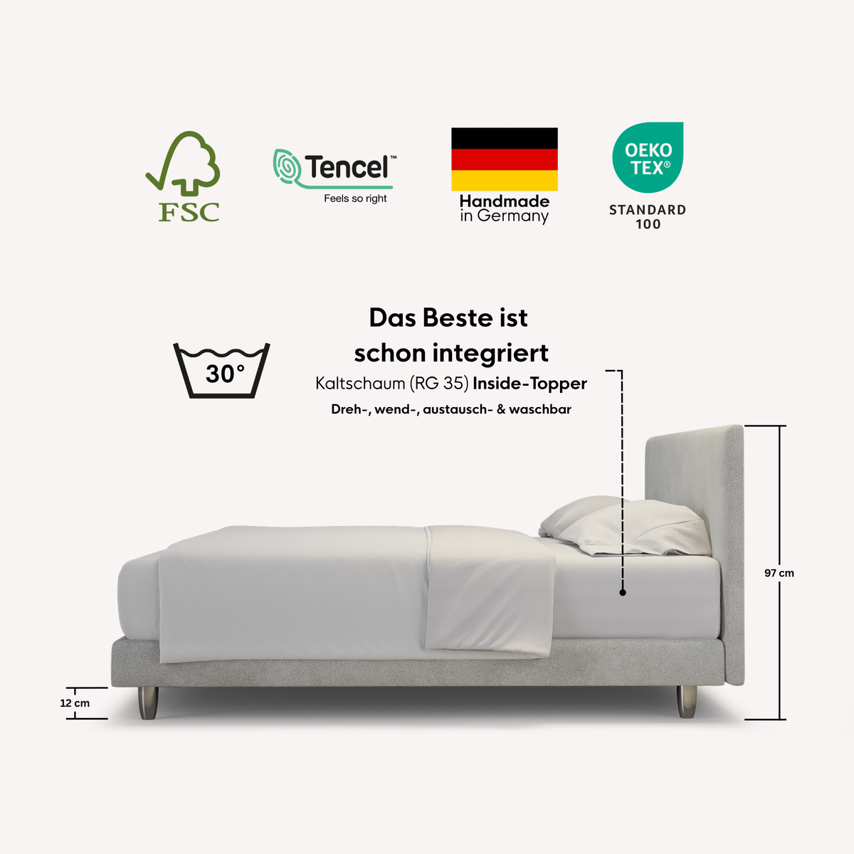 neo Boxspringbett – Topper inside