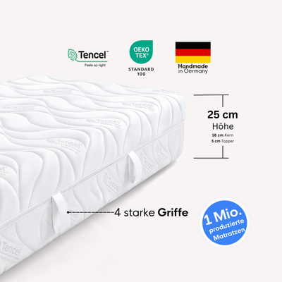 enjoy neo Matratze mit Topper (Tencel-Bezug)