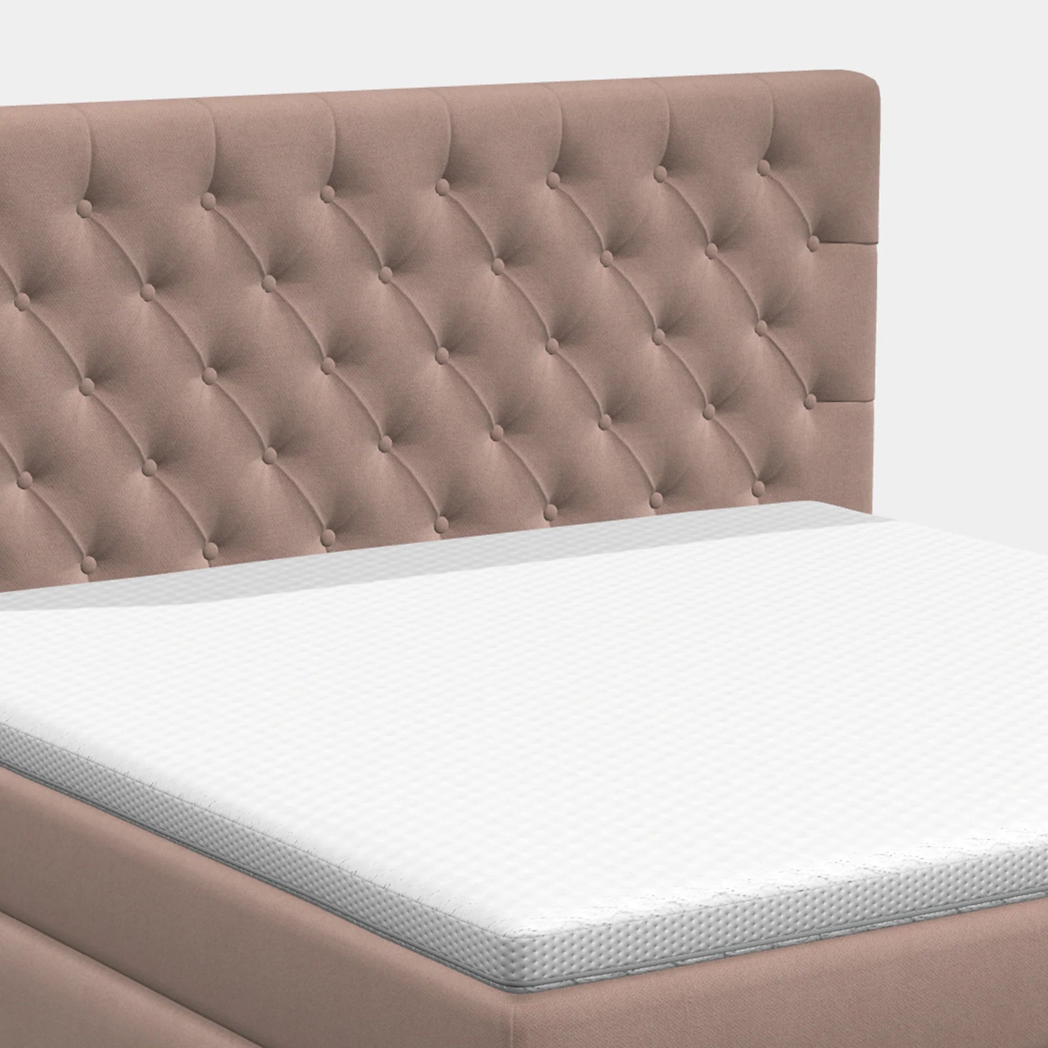 Boxspringbett 200 × 200 cm – Chesterfield