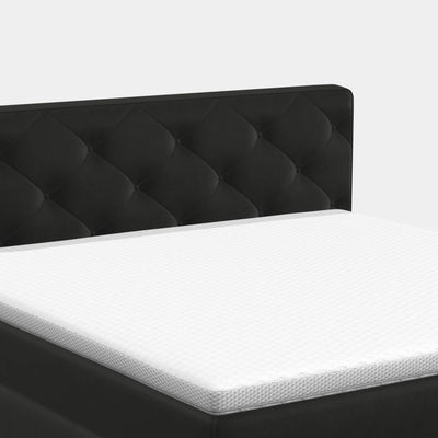 Boxspringbett 200 × 200 cm – York Button