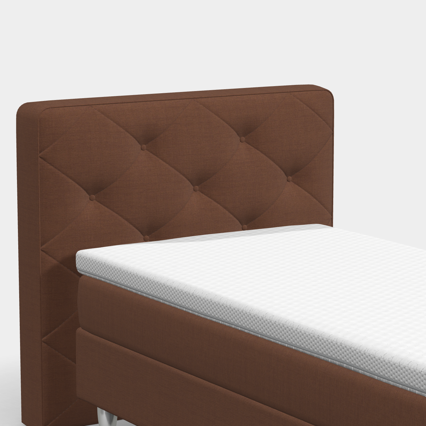 Boxspringbett 100 × 200 cm – York Button
