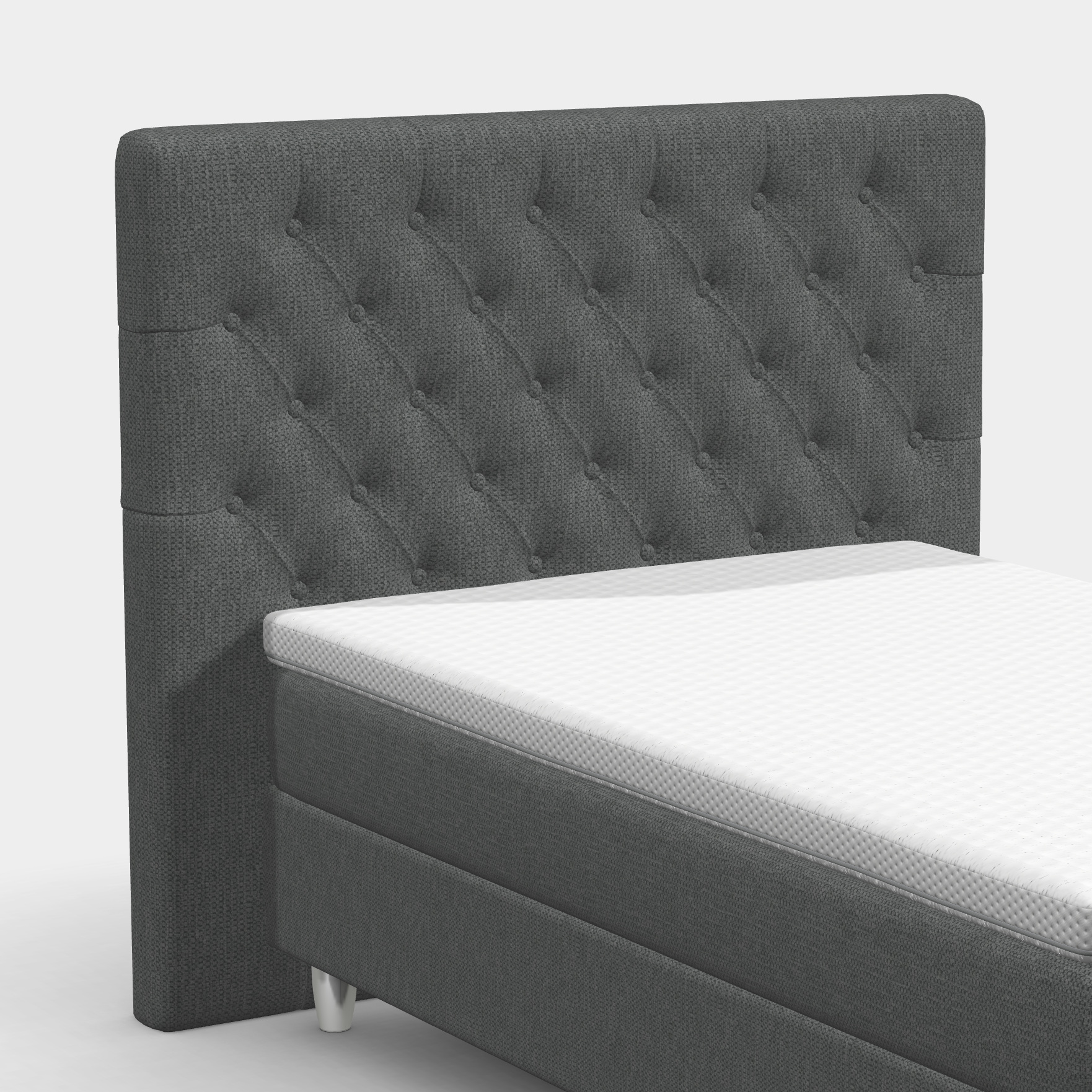 Boxspringbett 120 × 200 cm – Chesterfield