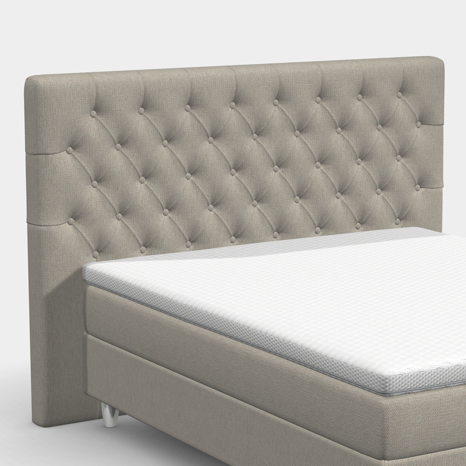 Boxspringbett 160 × 200 cm – Chesterfield