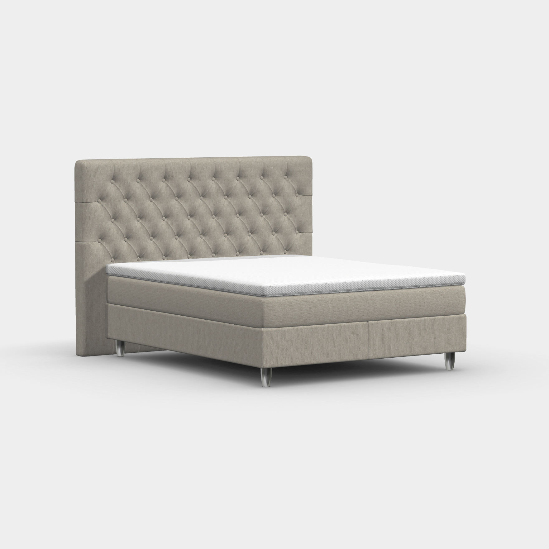Boxspringbett 160 × 200 cm – Chesterfield