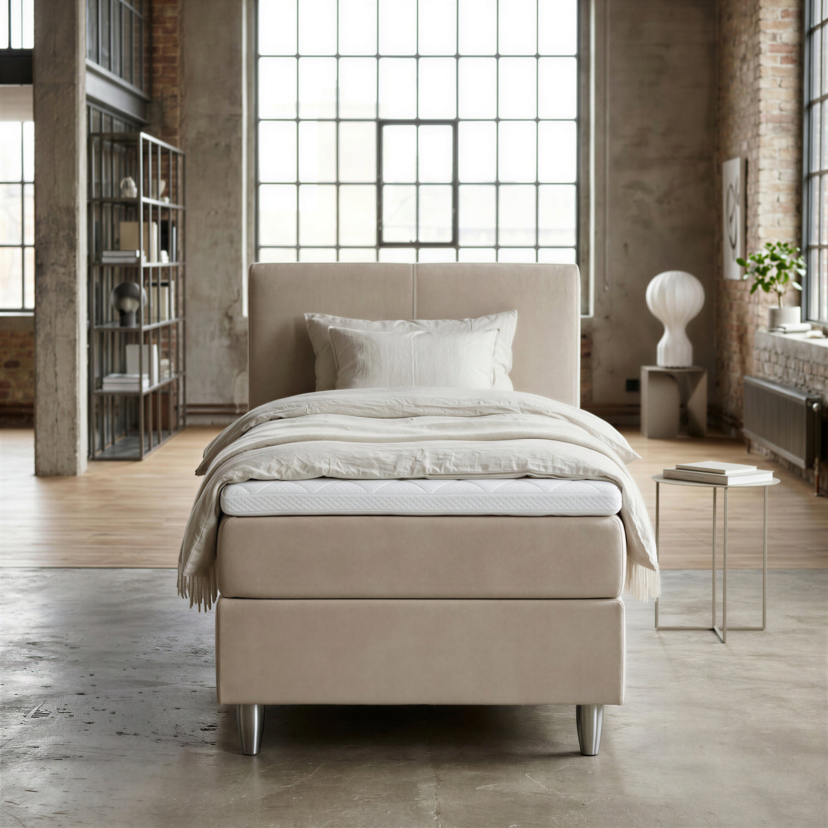 Boxspringbett 90 × 200 cm – Stockholm