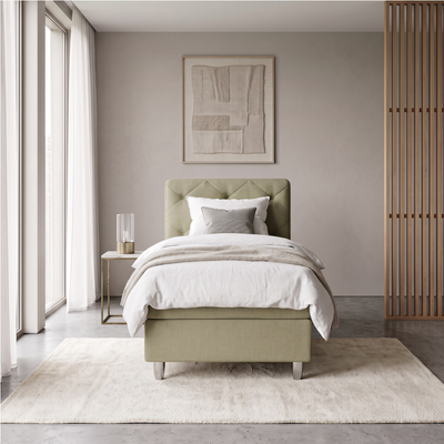Boxspringbett 90 × 200 cm – York Button