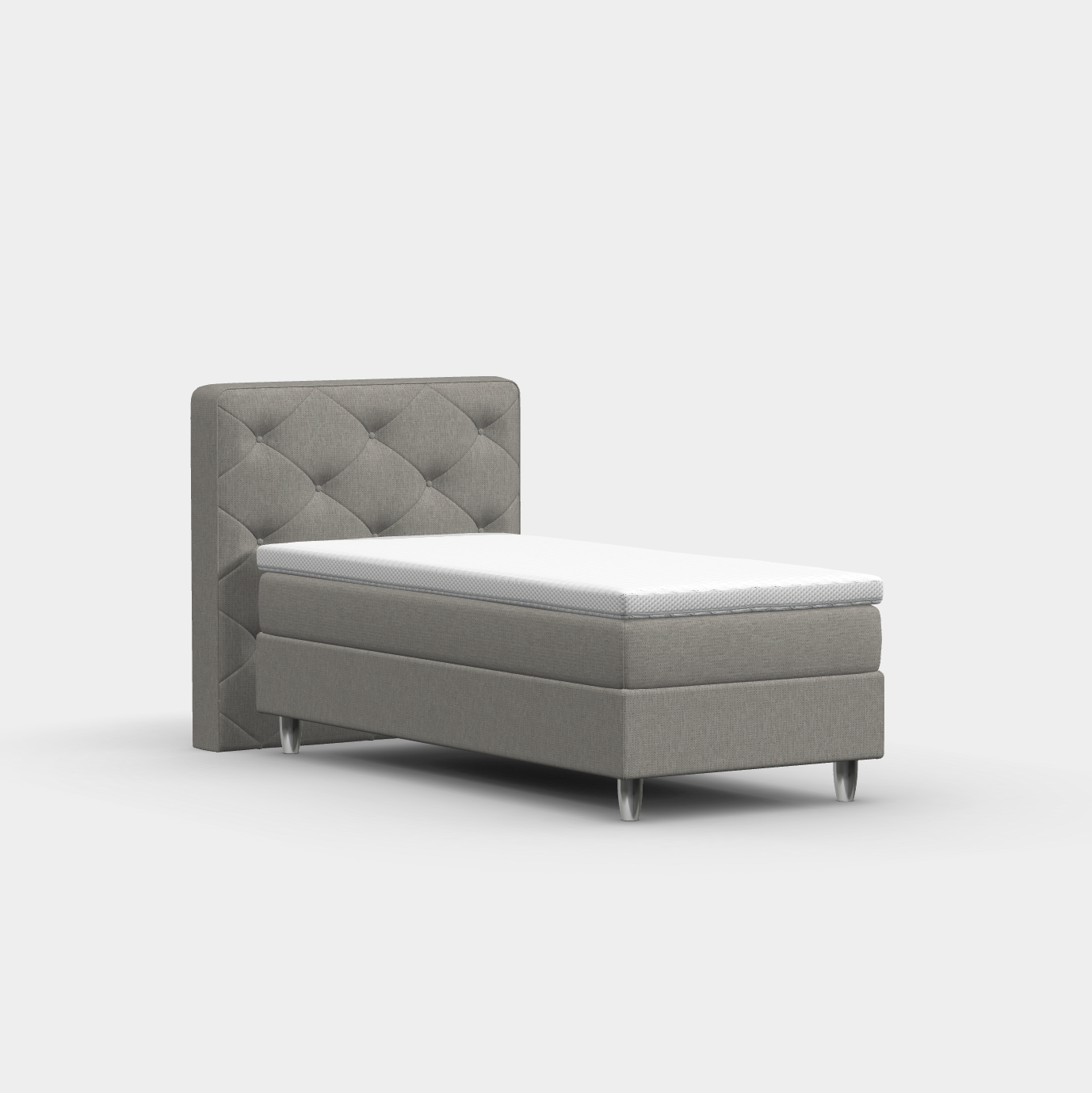 Boxspringbett 90 × 200 cm – York Button
